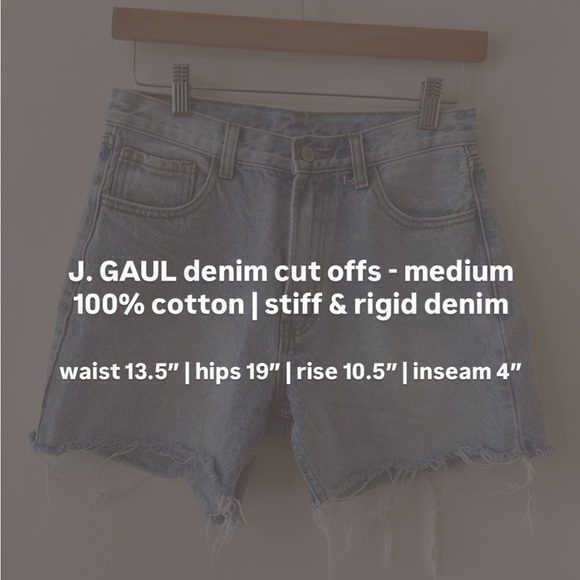 J. GAULT denim cut offs — medium - Picture 4 of 4